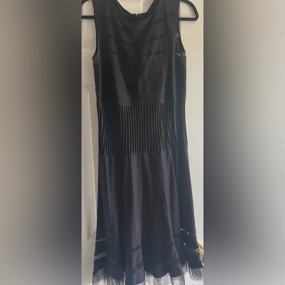 Tadashi Shoji black dress with cutout details
